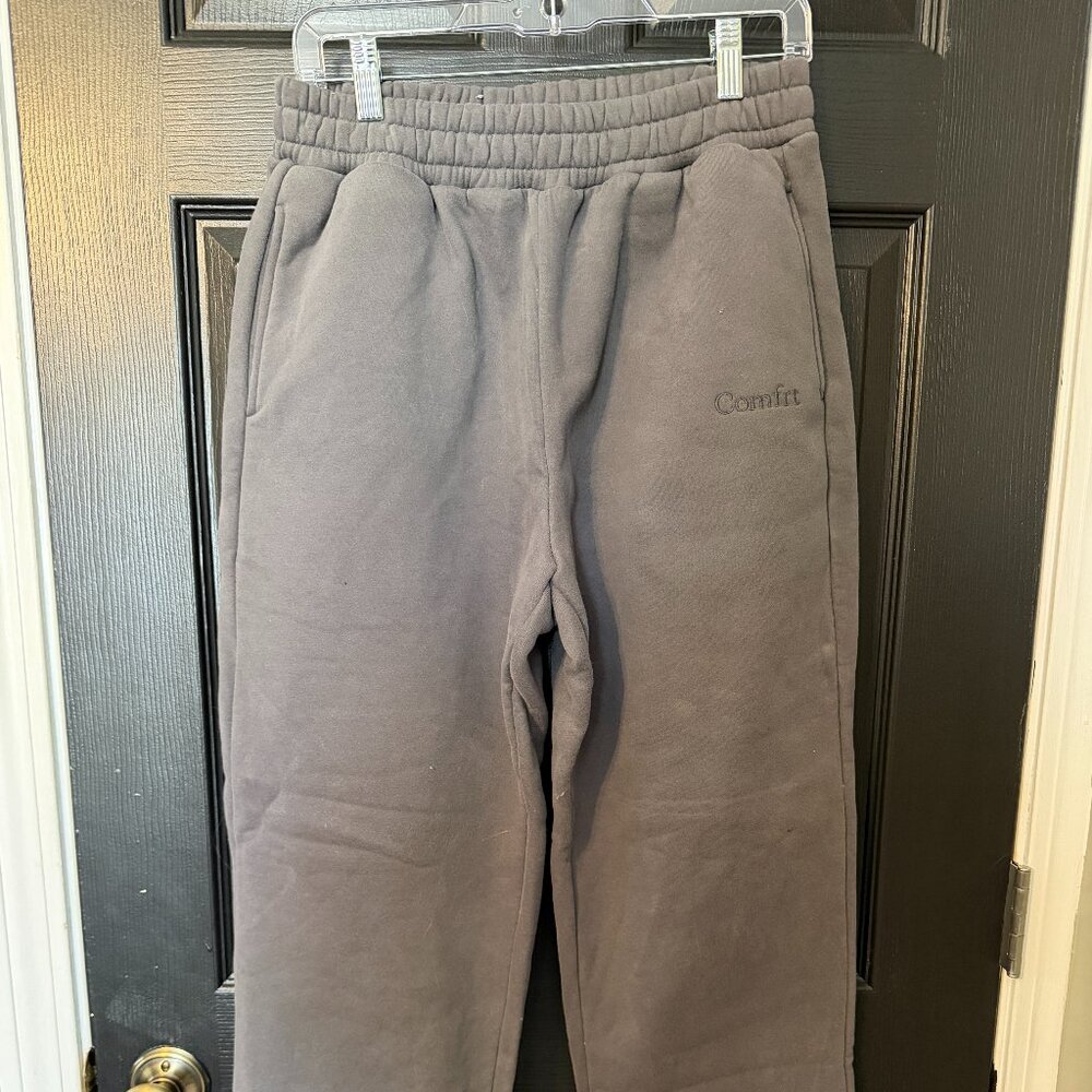 Mens Comfort Sweat Pants Heavyweight Dark Gray Medium